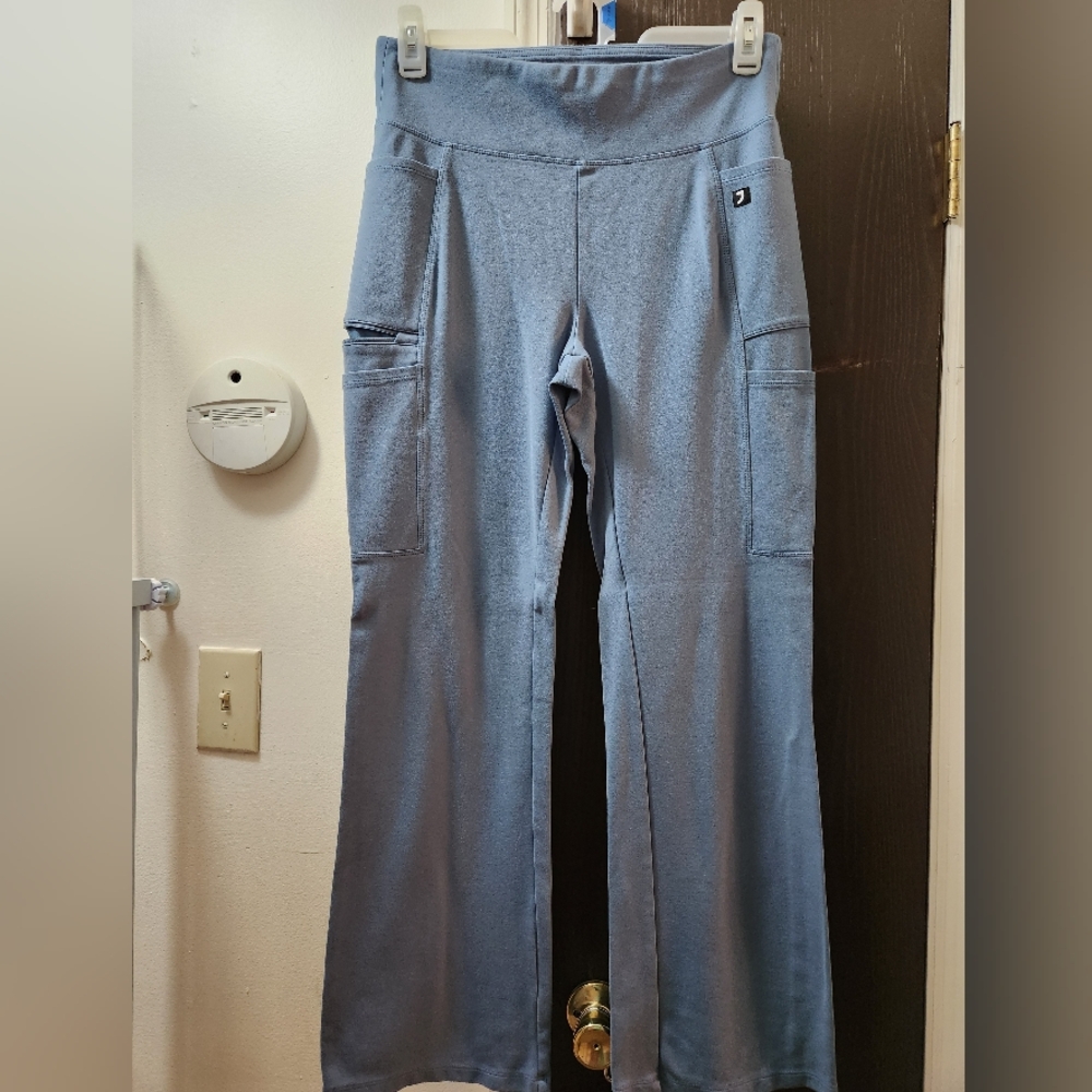 Jaanuu Ultrasoft Storm Blue Perri Yoga Scrub Pants